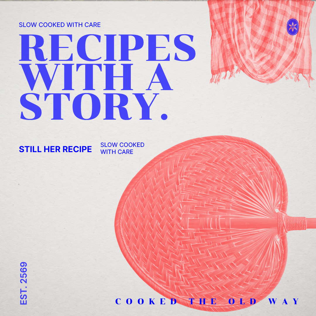 โปสเตอร์ Recipes with a Story ของแบรนด์กระดังงา