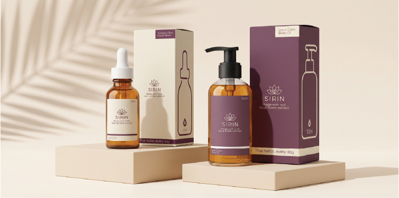 ภาพรวมผลิตภัณฑ์ SIRIN Facial Serum และ Body Oil